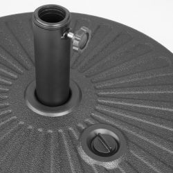 Bolero Black Plastic Parasol Base 40Ltr (filled)