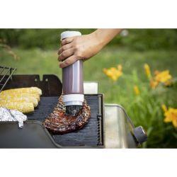 Tablecraft InvertaTop Squeeze Bottle With Basting Brush 24oz