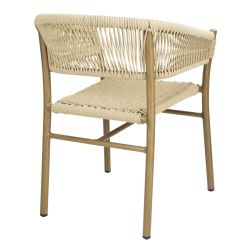 Bolero Florence Natural Rope Twist Wicker Chairs (2 pack)