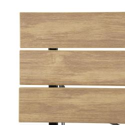 Bolero Perth Pavement Style Square Table Wood Effect