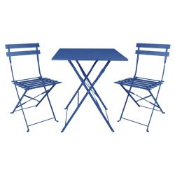 Bolero Perth Pavement Style Square Table Dark Navy