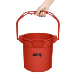 Jantex Red Graduated Bucket with Pouring Lip 10ltr