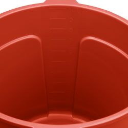 Jantex Red Graduated Bucket with Pouring Lip 10ltr