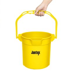 Jantex Yellow Graduated Bucket with Pouring Lip 10ltr