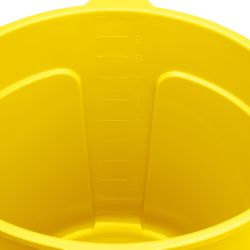 Jantex Yellow Graduated Bucket with Pouring Lip 10ltr