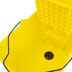 Jantex 30ltr Mop Bucket with Foot Pedal release - Yellow