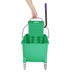 Jantex 30ltr Mop Bucket with Foot Pedal release - Green