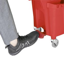 Jantex 30ltr Mop Bucket with Foot Pedal release - Red