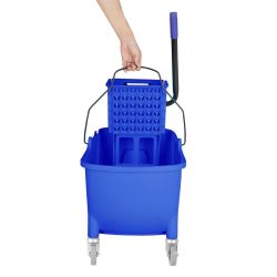 Jantex 30ltr Mop Bucket with Foot Pedal release - Blue
