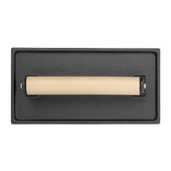 Vogue Cast Iron Steak Weight with Wood Handle