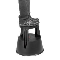 Vogue Kick Step Stool Black