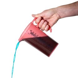 Pro-Measures Polypropylene Measuring Jug Red 1Ltr