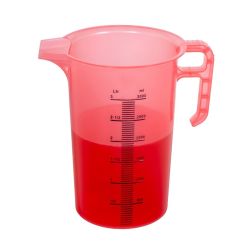 Pro-Measures Polypropylene Measuring Jug Red 3Ltr