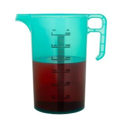 Pro-Measures Polypropylene Measuring Jug Green 3Ltr