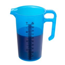 Pro-Measures Polypropylene Measuring Jug Blue 1Ltr