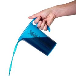 Pro-Measures Polypropylene Measuring Jug Blue 1Ltr