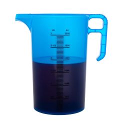 Pro-Measures Polypropylene Measuring Jug Blue 3Ltr