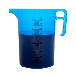 Pro-Measures Polypropylene Measuring Jug Blue 5Ltr