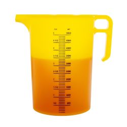 Pro-Measures Polypropylene Measuring Jug Yellow 5Ltr