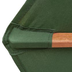 Rowlinson Willington Wooden Parasol Green 2.7m with Base 15kg