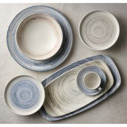 Churchill Elements Dune Walled Plates 210mm (6 Pack)