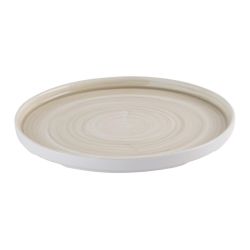 Churchill Stonecast Canvas Natural Walled Plates 260mm (6 pack)