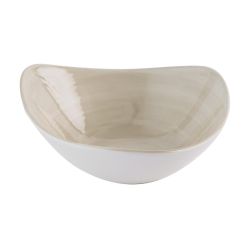 Churchill Stonecast Canvas Natural Lotus Bowls 177mm (12 pack)