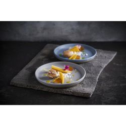 Churchill Emerge Seattle Grey Walled Plates 206mm (6 Pack)