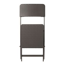 Bolero Rattan Folding Chairs Brown (2 pack)