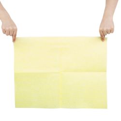 Jantex Heavy Duty Non-Woven Cloths Yellow (25 Pack)