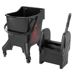 Jantex 21Ltr Tall Mop Bucket and Wringer - Red Print