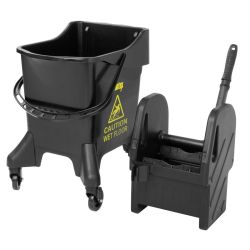 Jantex 21Ltr Tall Mop Bucket and Wringer - Yellow Print