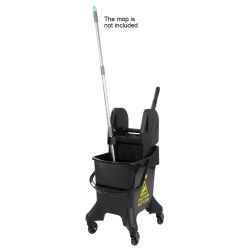 Jantex 21Ltr Tall Mop Bucket and Wringer - Yellow Print