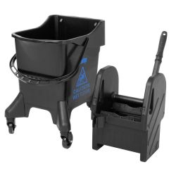 Jantex 21Ltr Tall Mop Bucket and Wringer - Blue Print