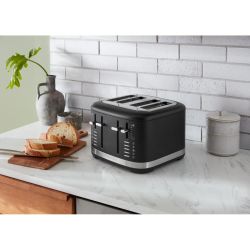 KitchenAid 4 Slot Manual Toaster Matte Black