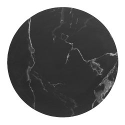 Bolero Complete Table Round Black Stone Effect 600mm