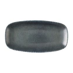 Churchill Studio Prints Astro Metallic Blue Chefs Oblong Plates 280x 152mm (12 Pack)