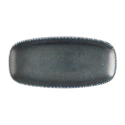 Churchill Studio Prints Astro Metallic Blue Chefs Oblong Plates 270x 127mm (12 Pack)