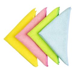 Jantex Microfibre Cloths Yellow (5 pack)