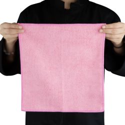 Jantex Microfibre Cloths Pink (5 Pack)