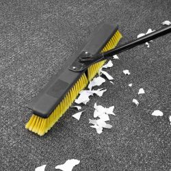 Jantex Heavy Duty Broom & Handle Set with Squeegee 24