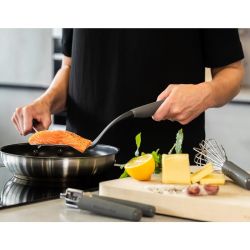 KitchenAid Core Slotted Turner Charcoal Grey