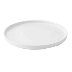 Churchill Era Grey Walled Plates 260mm (Pack of 6)