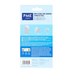 PME Mini Flexible Icing Side Scrapers (3 Pack)
