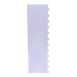 PME Side Scraper Patterned Acrylic Scallop 255mm