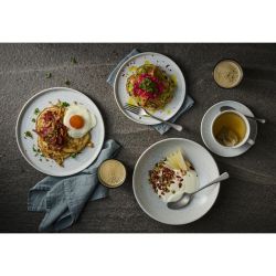 Churchill Delta Grey Walled Plates 157mm (6 Pack)