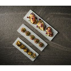 Churchill Delta Grey Tasting Trays 313x106mm (6 Pack)
