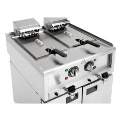 Buffalo 600 Series Freestanding Twin Tank Electric Fryer 2x 8Ltr