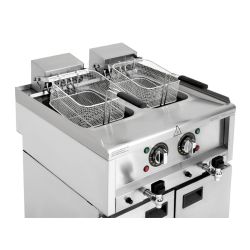 Buffalo 600 Series Freestanding Twin Tank Electric Fryer 2x 8Ltr