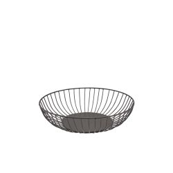 GenWare Round Black Wire Basket 27 x 7cm